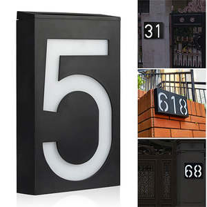 Frontpage: Led Outdoor Solar House Number Light Sign 9
