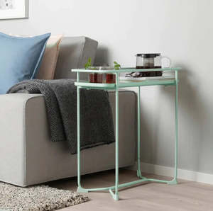 Modern Loft Metal Side Table Flower Stand Rectangle Mint