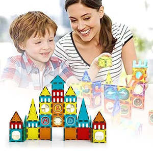 Toys Games: Magnetic Building Blocks Educational Stem Toys - 56 Piece Set