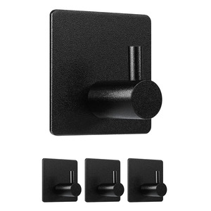 Health Beauty: Stainless Square Towel Hook 4 Pack