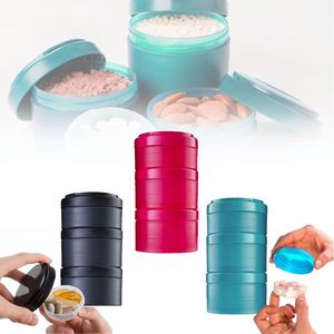 Health Beauty: Twist And Lock Protein Pill Supplements Storage