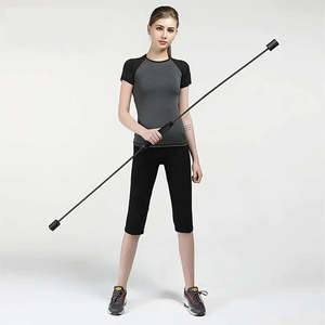 Elastic Exercise Workout Flexi Bar Black
