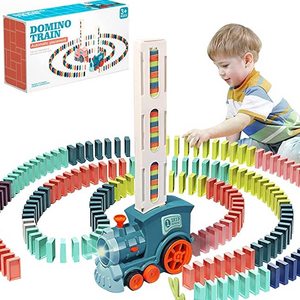 Automatic Domino Blocks Train Toy