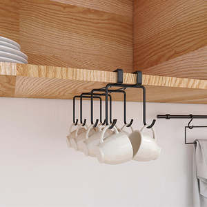 8 Hook Under Cabinet Cup Organiser 2 Pack