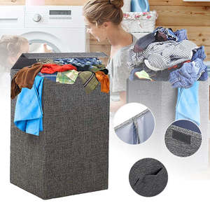 100L Collapsible Laundry Hamper with Handles
