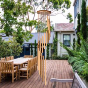 Frontpage: Aluminium Alloy Large Wind Chimes - Golden Tone