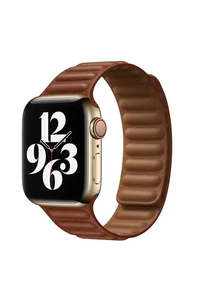 Frontpage: Apple Watch Top Grain Leather Magnetic Band - Brown (38/40/41mm)