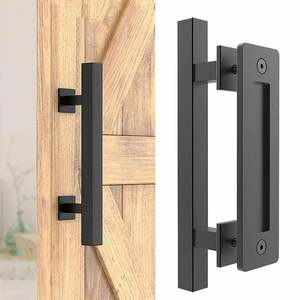 Under 15 Deals: 12'' Barn Door Handle Black