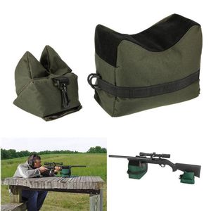 Shooting Range Sand Bag Set Rifle Bench Rest Stand Front Rear Bag Hunting