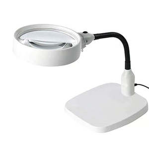 Desk Magnifying Glass with LED Light & Flexible Stand – 120mm Lens