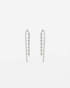 Stella Gemma Accessories: Stella + Gemma Earrings - Silver Waterfall Chain