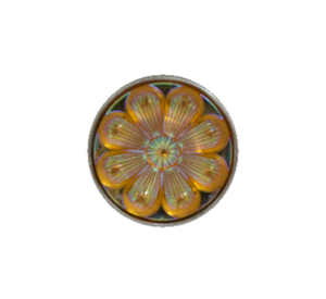20 mm Yellow Flower Snap