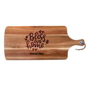 Home Decor: Bless Our Home Acacia Serving Board