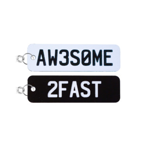 Fathers Day Gift Boxes: Borderless Standard NZ Number Plate Keychain