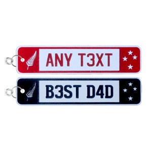 Fathers Day Gift Boxes: European NZ Number Plate Keychain