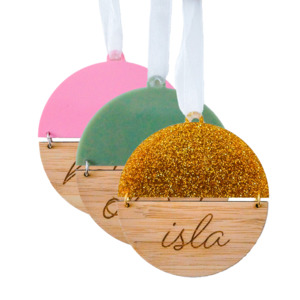 Two-Tone Name Bauble