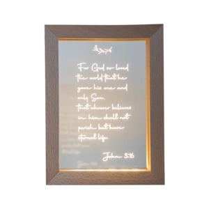 Home: Bible Verse Frame Night Light