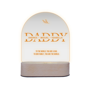 Home: "DADDY" with Kids Names Night Light