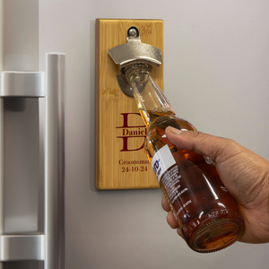 Groomsmen Fridge-Mounted Bottle Opener