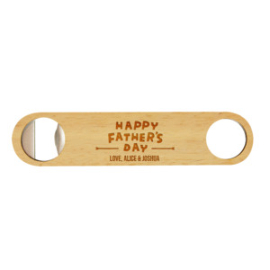 Father’s Day Rubberwood Bottle Opener