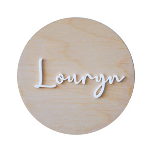 Script Name Plaque