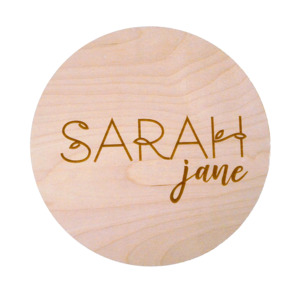Wall Decor: Floral Name Plaque