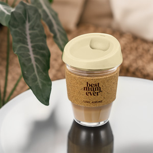 Seasonal: Best Mum Ever Reusable Coffee Cup with Cork Band