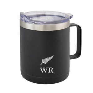 Silver Fern Monogram Insulated Coffee Mug