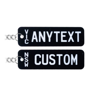 Australia Classic Number Plate Keychain