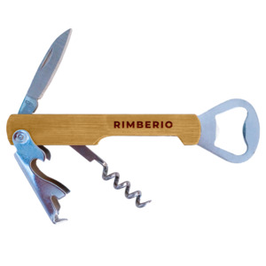 Logo Bamboo Wine Waiters Knife