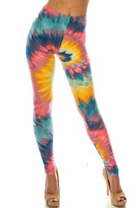 Lean Full Length: Lean Multi Colour Bold Tie Dye