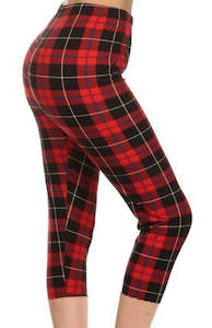 Lean Capri 2: Lean Red Tartan Capri