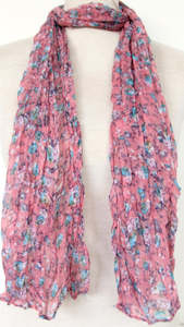 Sale Time: Pink Floral Scarf