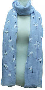 Sale Time: Blue Swans Scarf