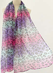Sale Time: Purple Leopard Scarf