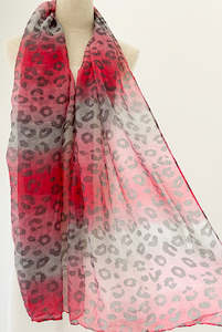 Sale Time: Red Leopard Scarf