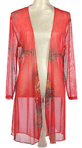 To Compliment Your Sweet Legs: Aurora printed cape - Red