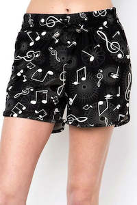 Harem Shorts: Luscious Musical Note Dolphin Shorts
