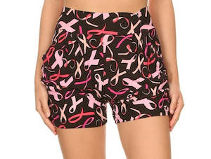 Harem Shorts: Lean Pink Ribbon Harem Shorts