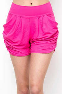Harem Shorts: Lean Fuchsia Harem Shorts