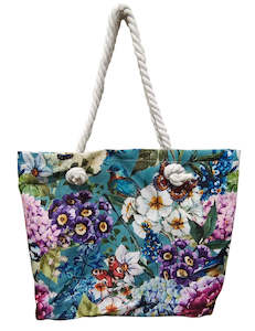 Beach Bags: Beach Bag - Flowers