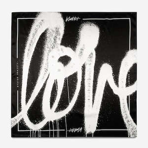 Faux Plants: Status Anxiety - Fools Love Scarf Blk/ White