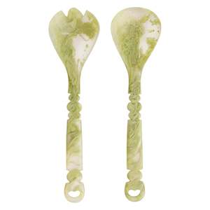 Kitchenware: Sage x Clare - Wilkie Salad Servers - Pistachio