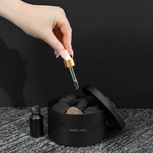 Amber Lane - Lava Rock Diffuser - Tobacco Noir