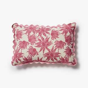 Cushions Throws: Bonnie & Neil - Flannel Flower Cushion Cover - Pink 60cm x 40cm