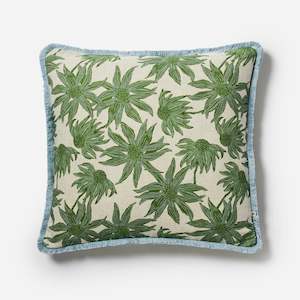Bonnie & Neil - Flannel Flower Khaki Cushion Cover - 60cm