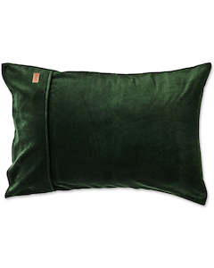 Home: KIP & CO - Kombu Green Velvet - Pillowcase 2P Std Set