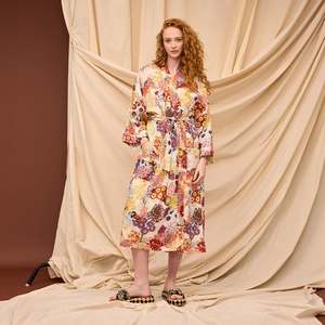 Body Bathroom: Sage x Clare - Cora Cotton Bath Robe - Pearl