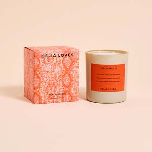 Pots Vases: Celia Loves - Peach Breeze - 80H Candle
