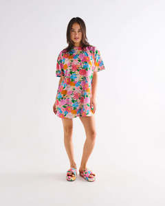 Lifestyle: KIP & CO - Follow The Sun - Organic Cotton Short Sleeve Shirt & Short Pyjama Set